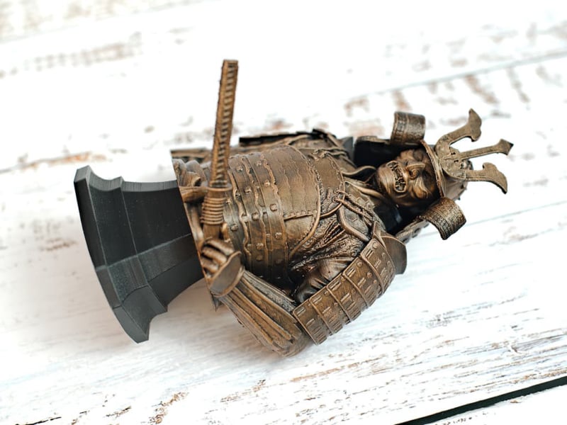 Samurai Bust With Katana Terressens