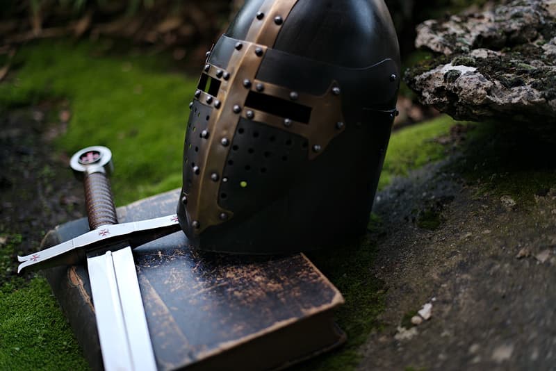 Templar black helmet