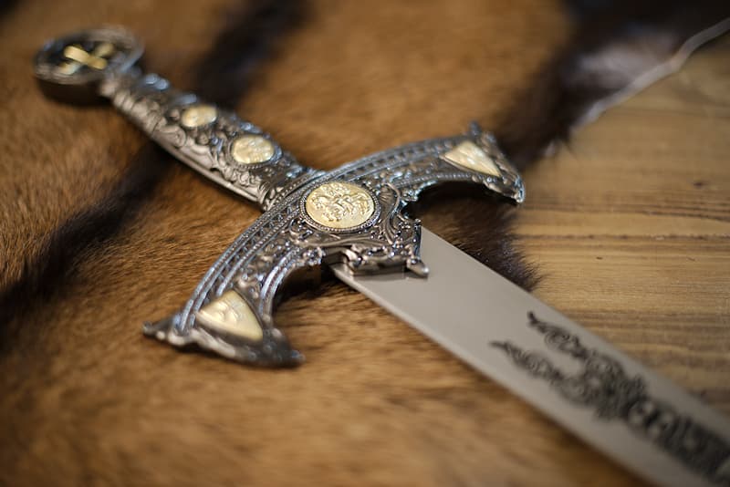Templar decorative sword