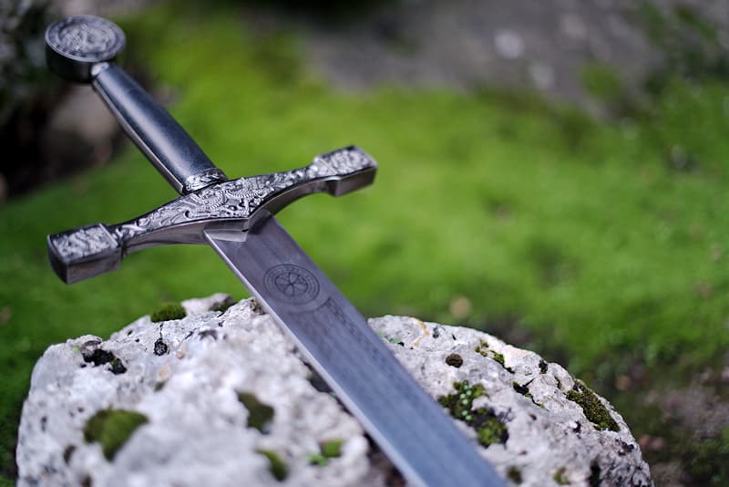 Excalibur, King Arthur's sword, with wall bracket