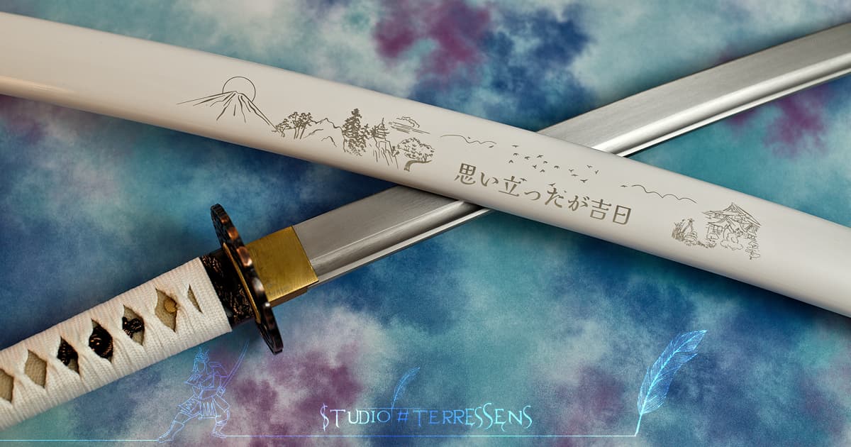 ビモロス−パ−トラディショナル 刀　KATANA ホワイトロ−カット Ketsui