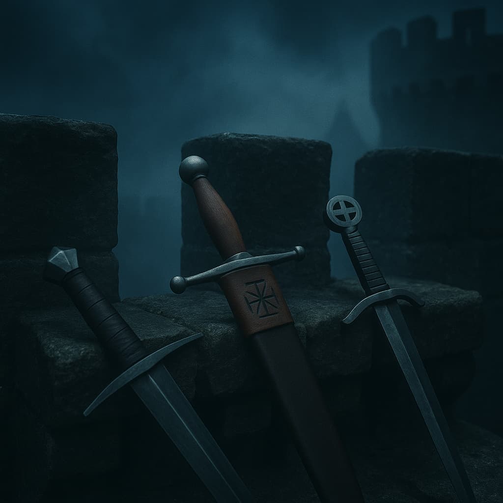 Discover medieval daggers, the discreet but formidable weapons of knights, combining close-combat effectiveness and chivalric symbolism.
The illustrations in this section are created using artificial intelligence, under the direction of our editorial team.
This technology enables us to bring historical or legendary scenes to life, while respecting our passion for authenticity and the imaginary.
#Terressens, where stories take shape