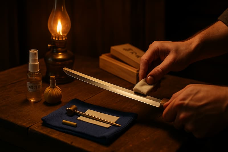 Japanese sword maintenance #Terressens