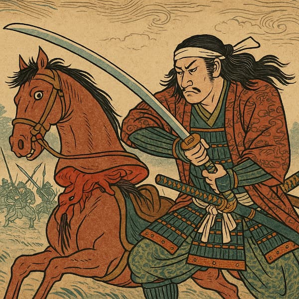 The Hachimonji sword, forged for Satake Yoshishige, capable of slicing a horse in two.
The illustrations in this section are created using artificial intelligence, under the direction of our editorial team.
This technology enables us to bring historical or legendary scenes to life, while respecting our passion for authenticity and imagination.
#Terressens, where stories take shape