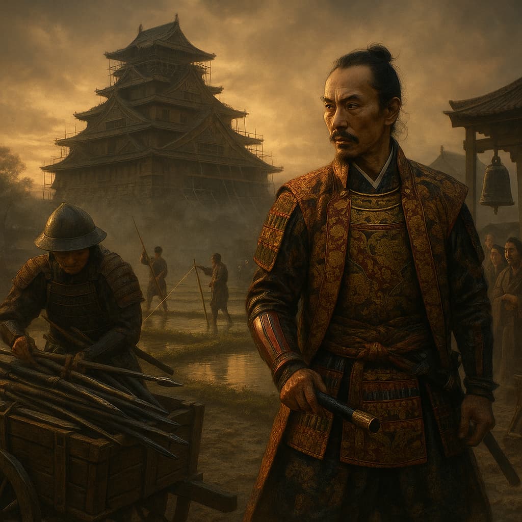 From sandal-wearer to regent: Hideyoshi, the peasant who unified Japan. The illustrations in this section are created with the help of artificial intelligence, under the direction of our editorial team. This technology enables us to bring historical or legendary scenes to life, while respecting our passion for authenticity and imagination. #Terressens, where stories take shape From sandal-wearer to regent: Hideyoshi, the peasant who unified Japan. The illustrations in this section are created with the help of artificial intelligence, under the direction of our editorial team. This technology enables us to bring historical or legendary scenes to life, while respecting our passion for authenticity and imagination. #Terressens, where stories take shape