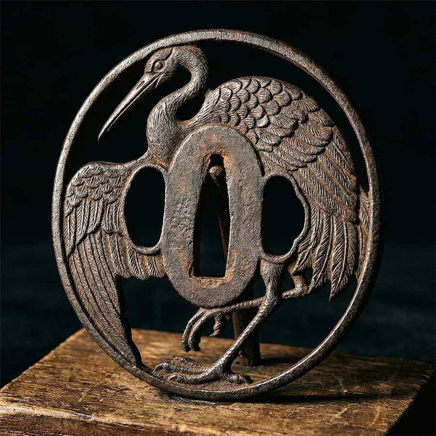 The crane, guardian of the sword. The illustrations in this section are created using artificial intelligence, under the direction of our editorial team. This technology allows us to bring historical or legendary scenes to life, in keeping with our passion for authenticity and imagination. #Terressens, where stories take shape.