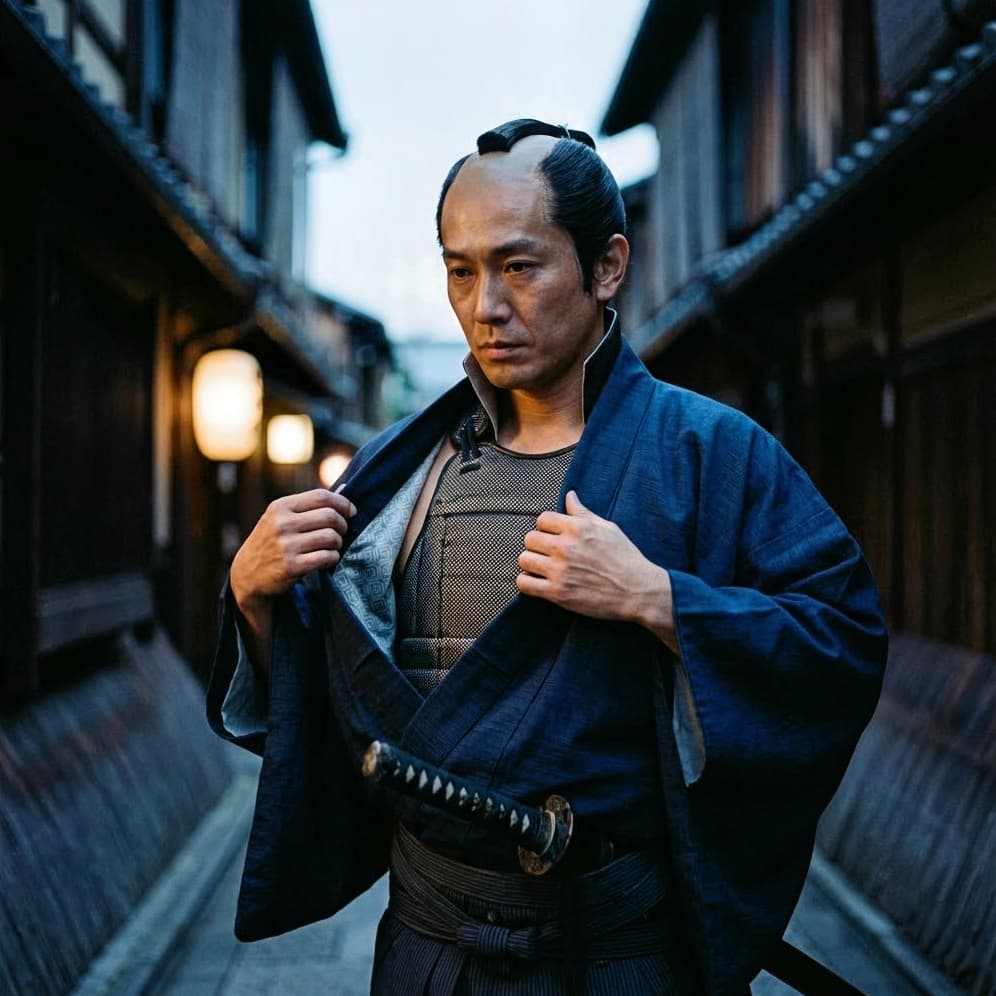 The invisible armor beneath the kimono. The illustrations in this section are created using artificial intelligence, under the guidance of our editorial team. This technology allows us to bring historical or legendary scenes to life, in keeping with our passion for authenticity and imagination. #Terressens, where stories take shape.