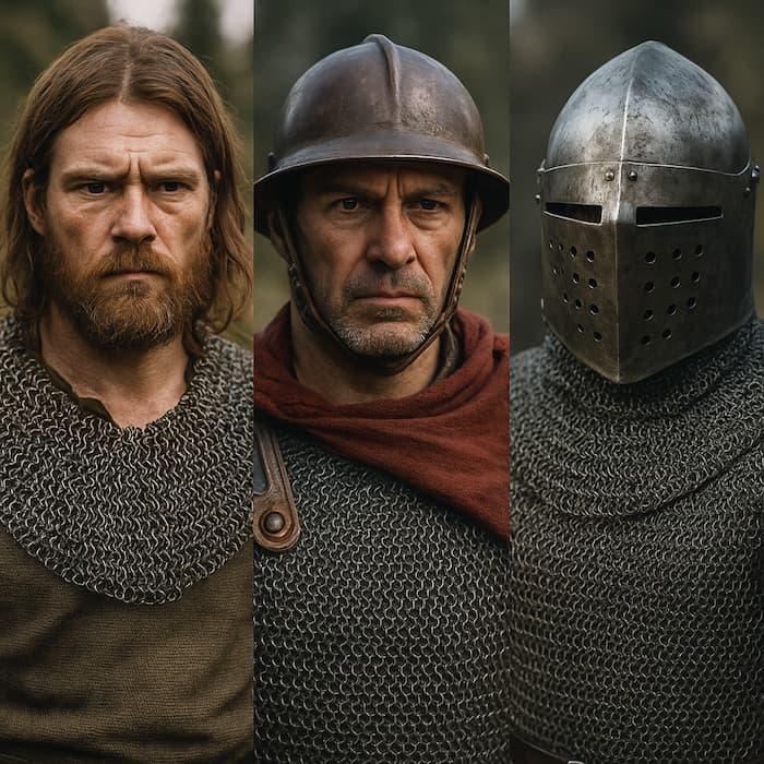 Butted or riveted chainmail? Discover the difference between these two types of rings used in medieval chain mail.