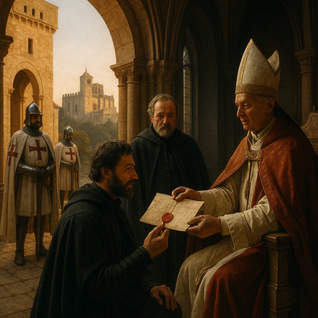 When the Order of the Temple re-emerges in Iberia, under different names. The illustrations in this section are created with the help of artificial intelligence, under the direction of our editorial team. This technology enables us to bring historical or legendary scenes to life, while respecting our passion for authenticity and the imaginary. #Terressens, where stories take shape