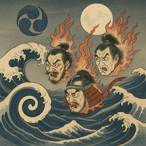 When samurai faced yōkai: the legend of Maikubi
The illustrations in this section are created using artificial intelligence, under the direction of our editorial team. This technology enables us to bring historical or legendary scenes to life, while respecting our passion for authenticity and the imaginary. #Terressens, where stories take shape