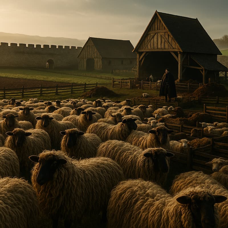 When wool was worth gold: the Templar sheep empire
The illustrations in this section are created using artificial intelligence, under the direction of our editorial team.
This technology enables us to bring historical or legendary scenes to life, while respecting our passion for authenticity and the imaginary. 
#Terressens, where stories take shape