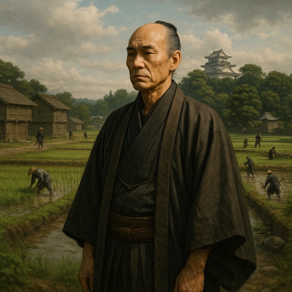 Uesugi Yōzan, the daimyo who saved his people. The illustrations in this section are created using artificial intelligence, under the direction of our editorial team. This technology enables us to bring historical or legendary scenes to life, in keeping with our passion for authenticity and the imaginary. #Terressens, where stories take shape Uesugi Yōzan, the daimyo who saved his people. The illustrations in this section are created using artificial intelligence, under the direction of our editorial team. This technology enables us to bring historical or legendary scenes to life, in keeping with our passion for authenticity and the imaginary. #Terressens, where stories take shape