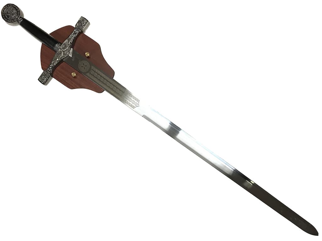 Excalibur, King Arthur's sword, on its wall bracket Excalibur, King Arthur's sword, on its wall bracket