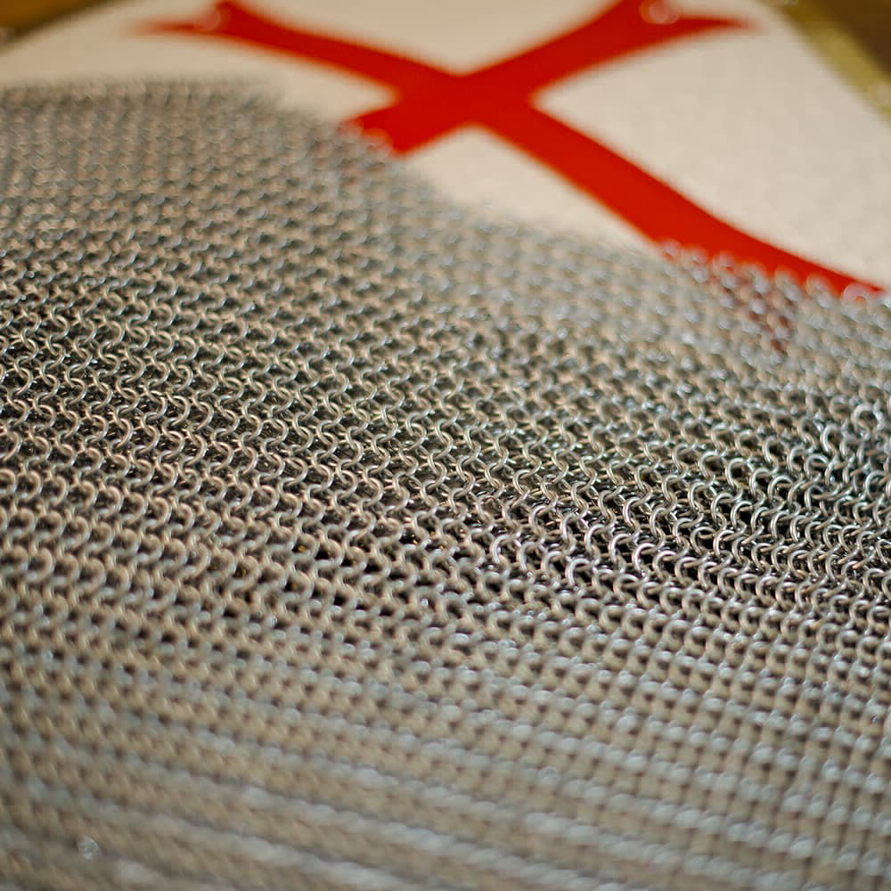 Medieval chain mail (finger-linked)