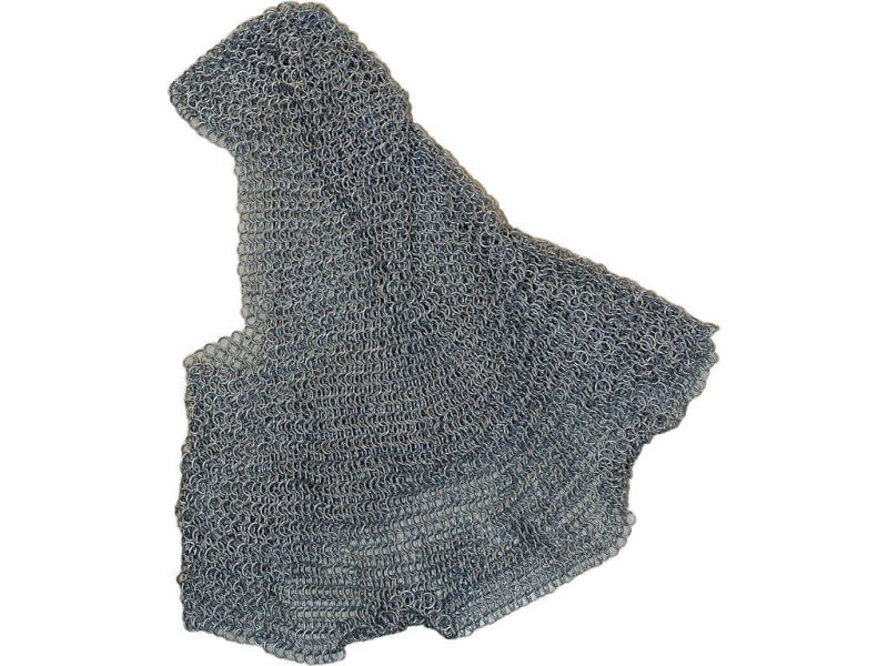 Camail d'armure médiévale (piece of medieval armor made of butted links; chain-mail cap) Camail d'armure médiévale (piece of medieval armor made of butted links; chain-mail cap)