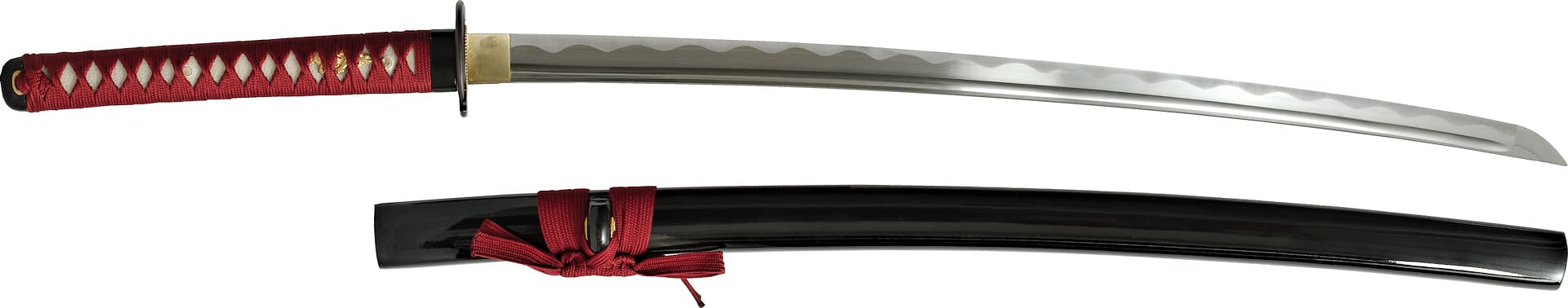 Katana « Griffes de dragon » rouge, Maru 1060 #Terressens