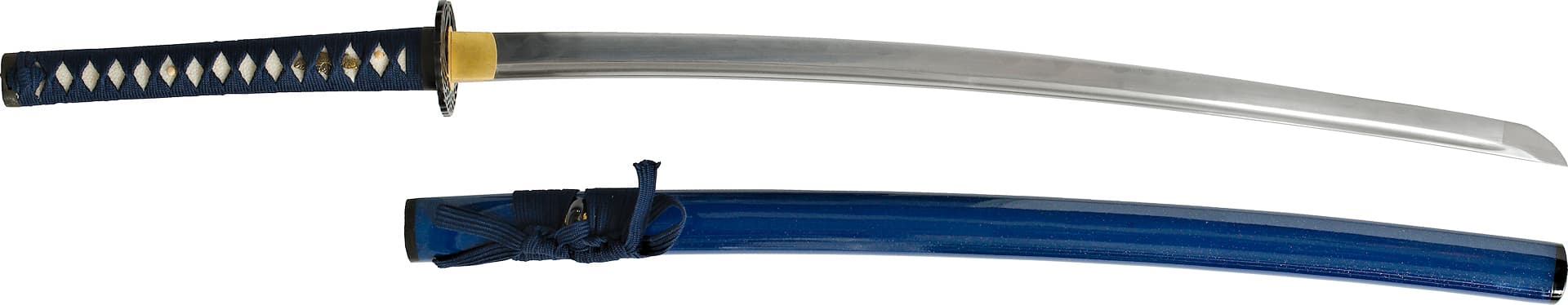 Katana « Hoshizora » (星空 ciel étoilé), forge Damas, véritable hamon #Terressens