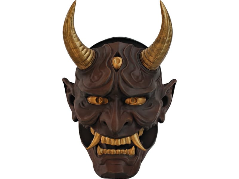 Support mural « Oni » (鬼) pour un ou deux katanas #Terressens Support mural « Oni » (鬼) pour un ou deux katanas #Terressens
