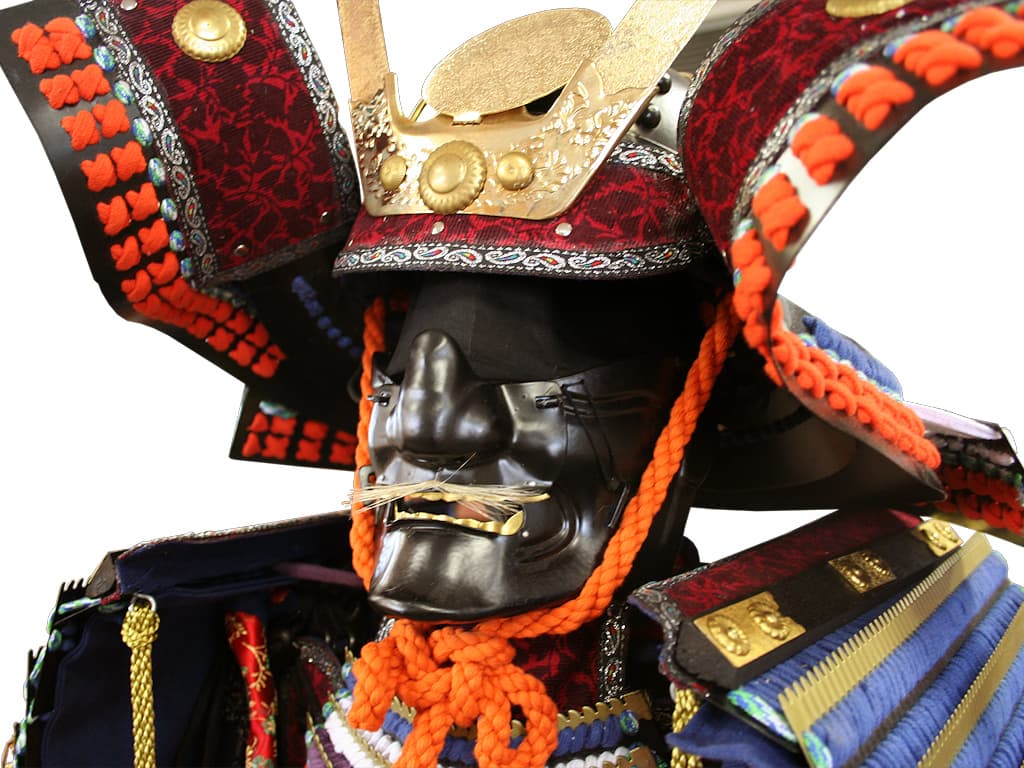 Red samurai armor mask (Kabuto 兜) Red samurai armor mask (Kabuto 兜)