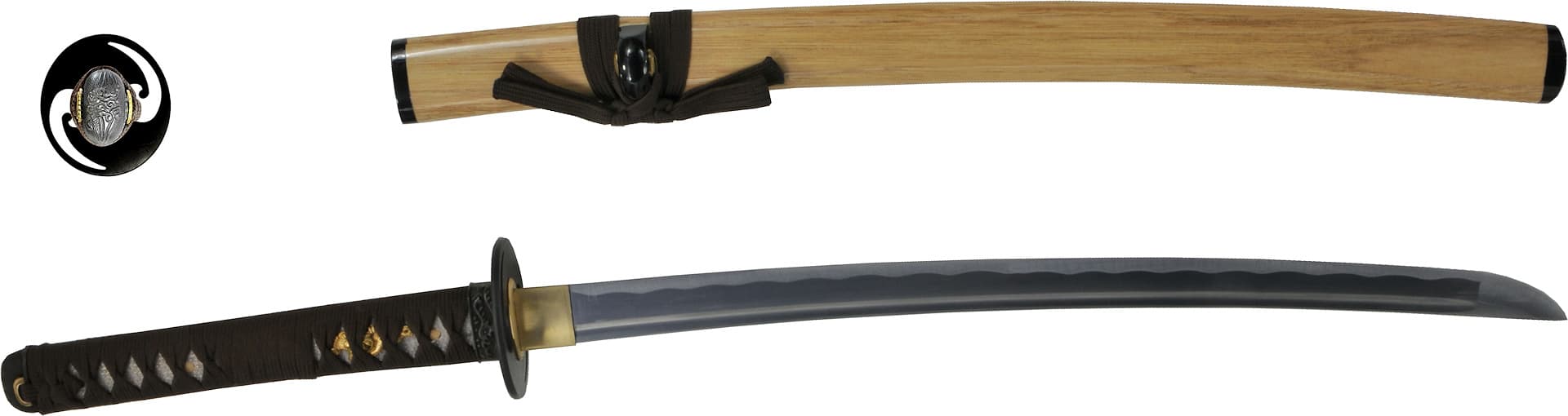 Mù-jīn, wakizashi sharpened wood (mù, 木) metal (jīn, 金)