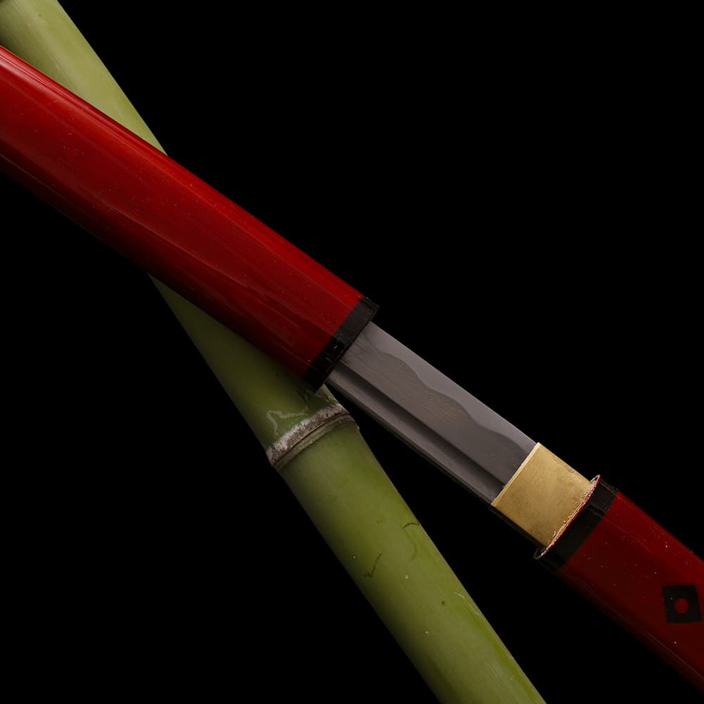 Kaji, shirasaya fire (火事), damascened forge Kaji, shirasaya fire (火事), damascened forge