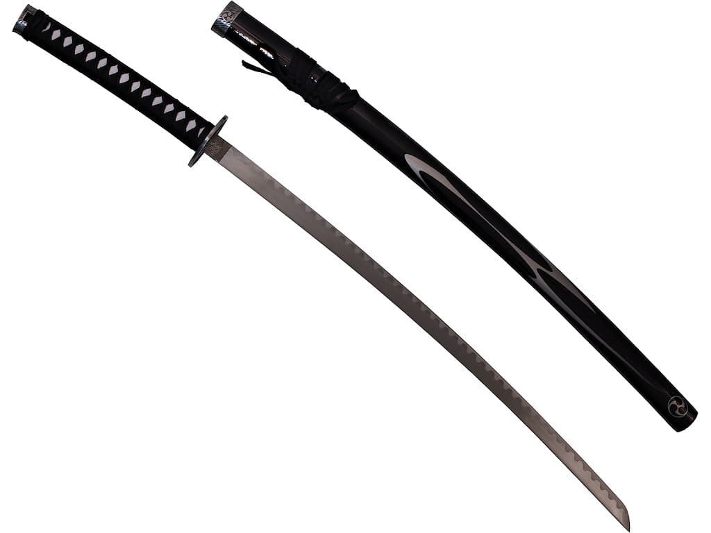 Mitsu Tomoe black katana Mitsu Tomoe black katana