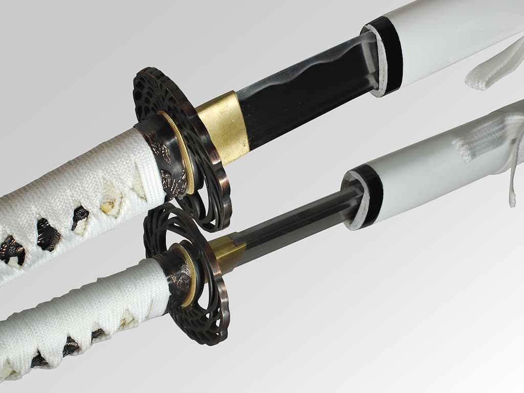 Katana Japonais Blanc Forgé