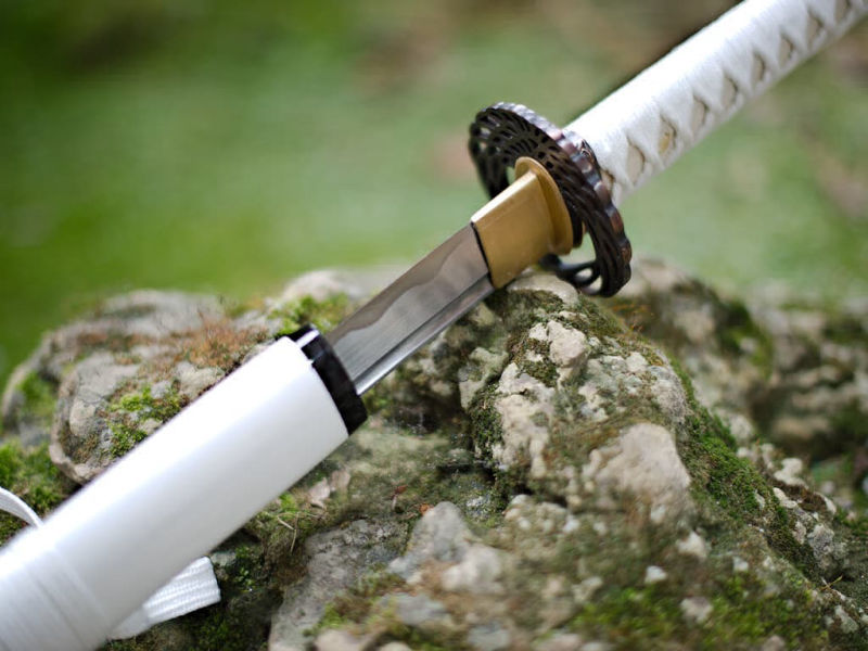 "Eternal Snow" sharpened white katana 復活 #Terressens