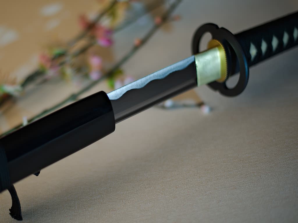 Black sharpened katana Miyamoto Musashi 宮本 武蔵 #Terressens