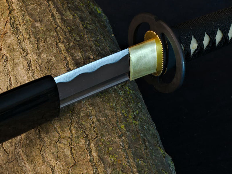 Black sharpened katana Miyamoto Musashi 宮本 武蔵 #Terressens