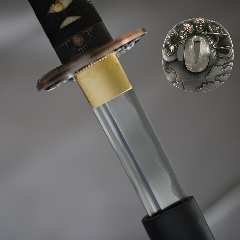 Sharpened Katana Kettō (決闘 duel), saya (鞘) matte black #Terressens