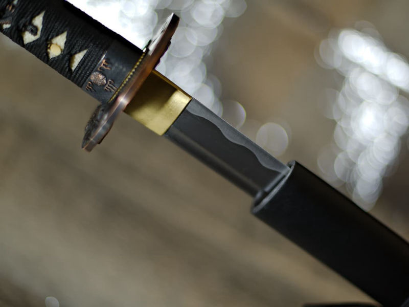 Sharpened Katana Kettō (決闘 duel), saya (鞘) matte black #Terressens Sharpened Katana Kettō (決闘 duel), saya (鞘) matte black #Terressens