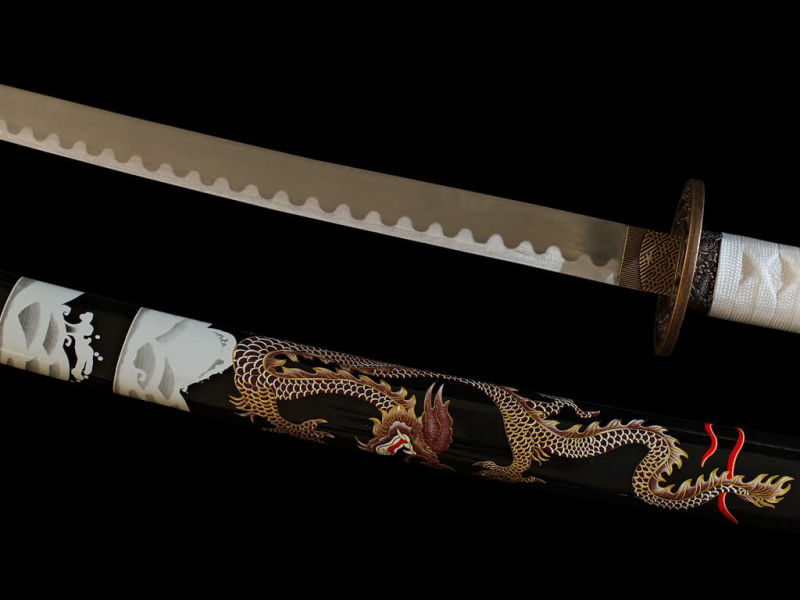 Katana decoration "Celestial Dragon" (Cloud Dragon) #Terressens Katana decoration "Celestial Dragon" (Cloud Dragon) #Terressens