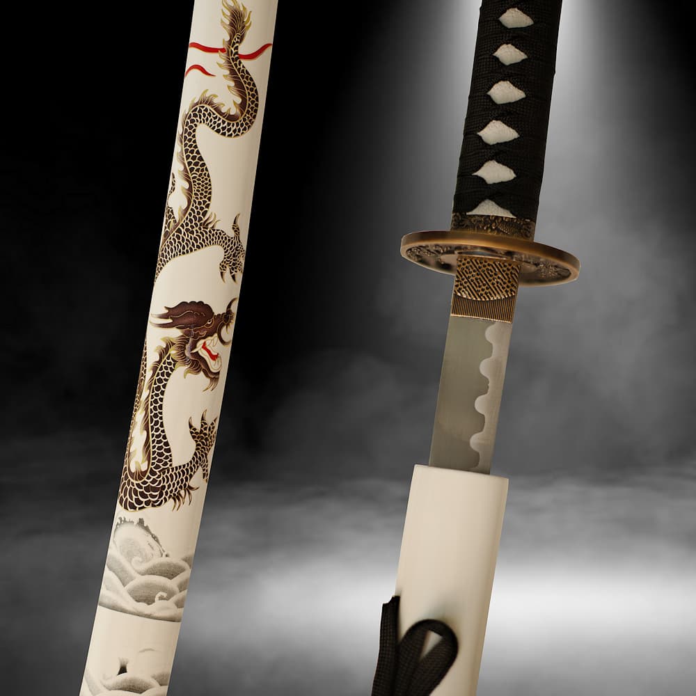 "Mysterious dragon" decoration katana #Terressens