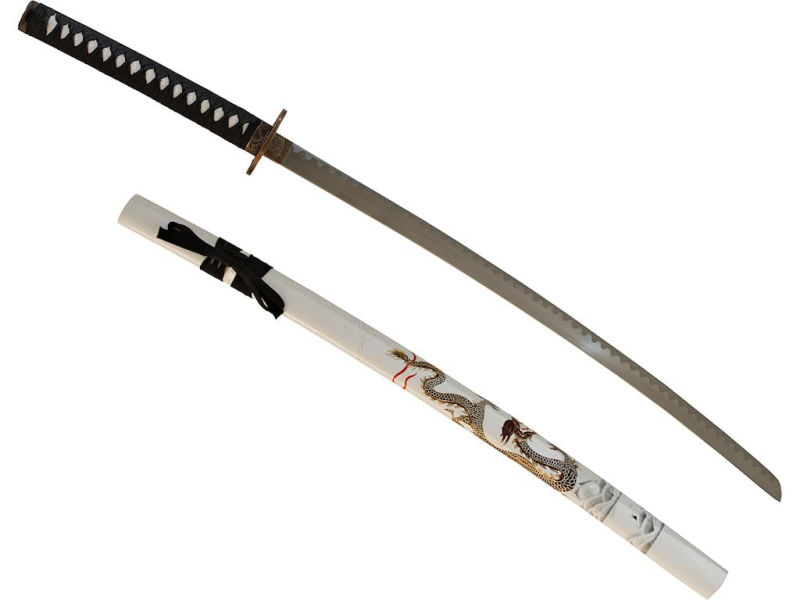 "Mysterious dragon" decoration katana #Terressens