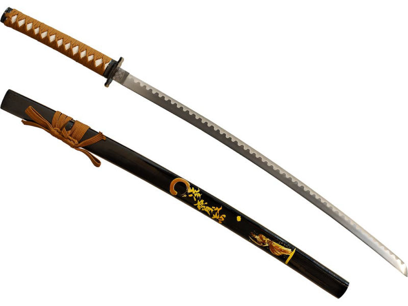 Kintsugi (金継ぎ), "Golden Samurai" katana, decoration #Terressens Kintsugi (金継ぎ), "Golden Samurai" katana, decoration #Terressens