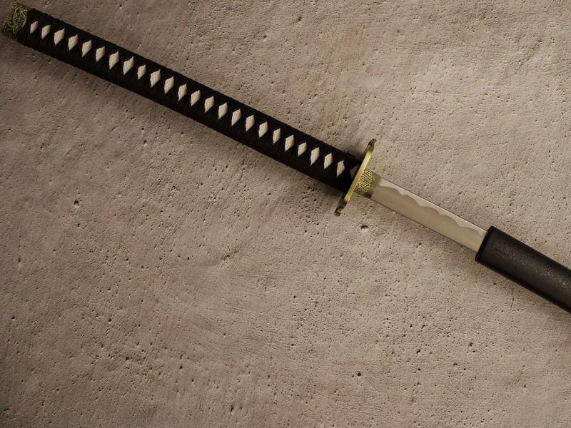 Nodachi (野太刀 Japanese long sword, or ōdachi 大太刀, long sword) #Terressens