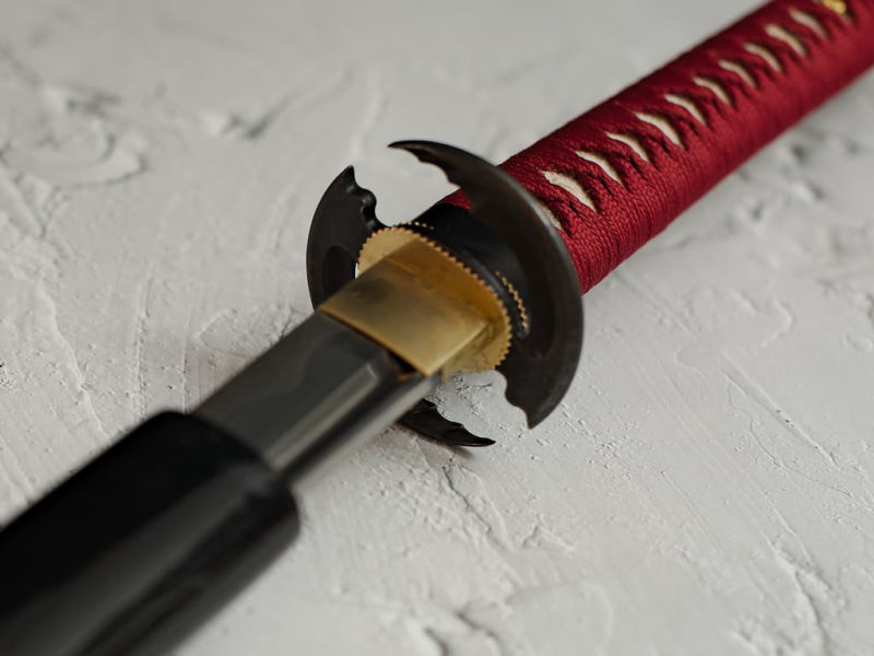 Katana "Dragon claws" red, Maru 1060 #Terressens Katana "Dragon claws" red, Maru 1060 #Terressens