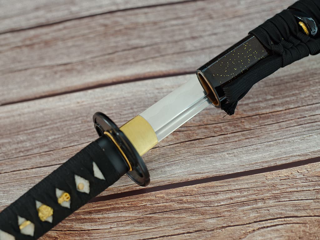 Katana sharpened "Densei" (伝世), Maru 1065, selective tempering #Terressens