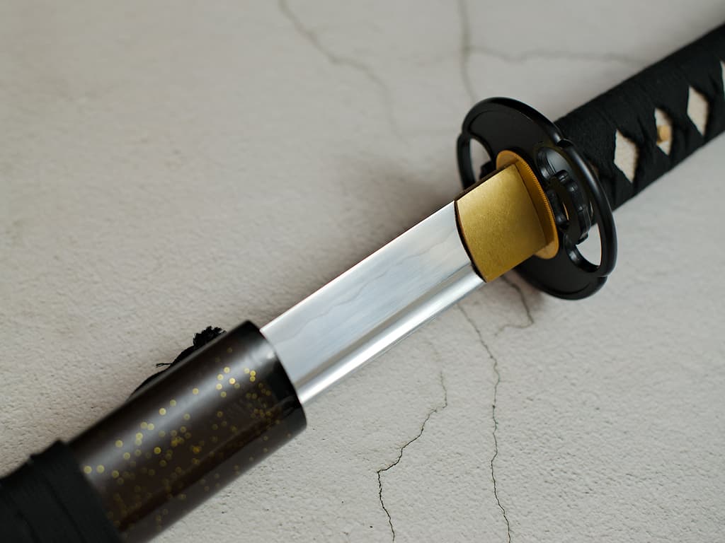 Katana sharpened "Densei" (伝世), Maru 1065, selective tempering #Terressens