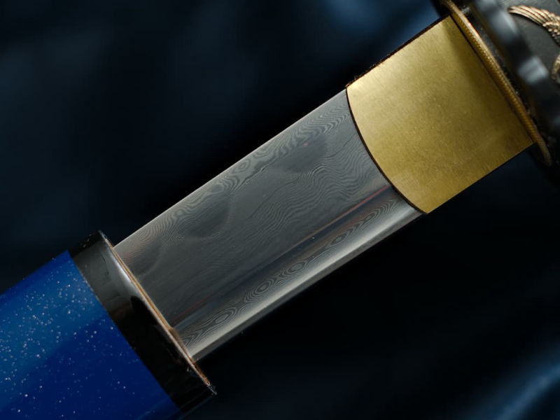 Katana "Hoshizora" (星空 starry sky), Damascus forge, genuine hamon #Terressens Katana "Hoshizora" (星空 starry sky), Damascus forge, genuine hamon #Terressens