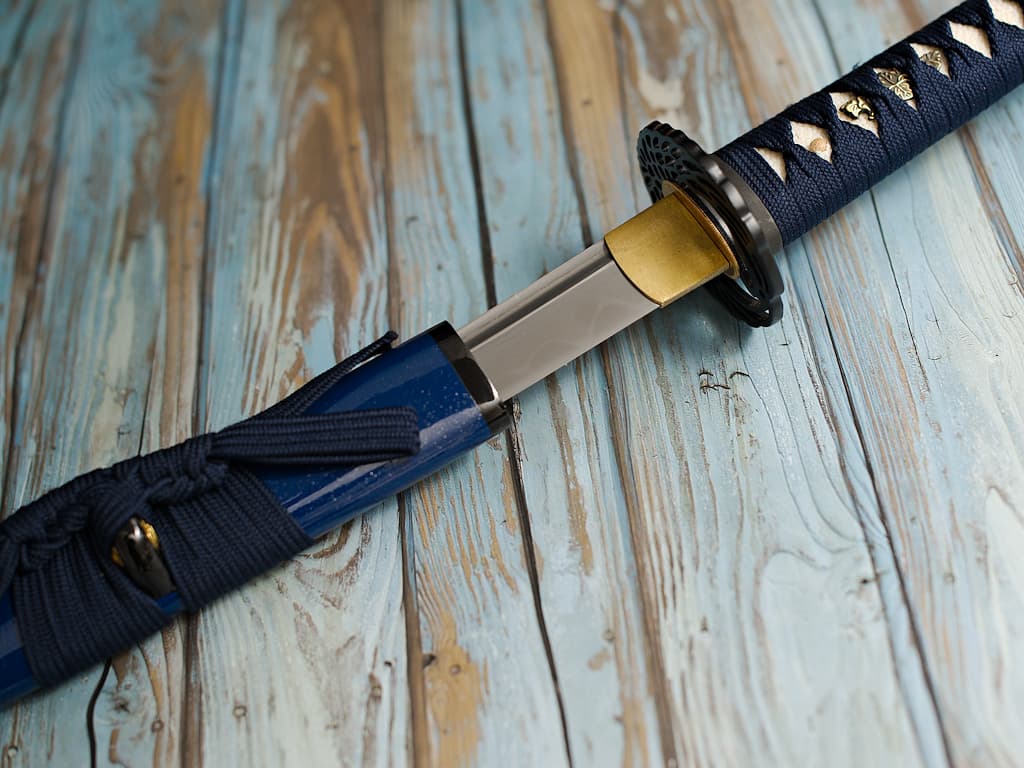 Katana "Hoshizora" (星空 starry sky), Damascus forge, genuine hamon #Terressens Katana "Hoshizora" (星空 starry sky), Damascus forge, genuine hamon #Terressens
