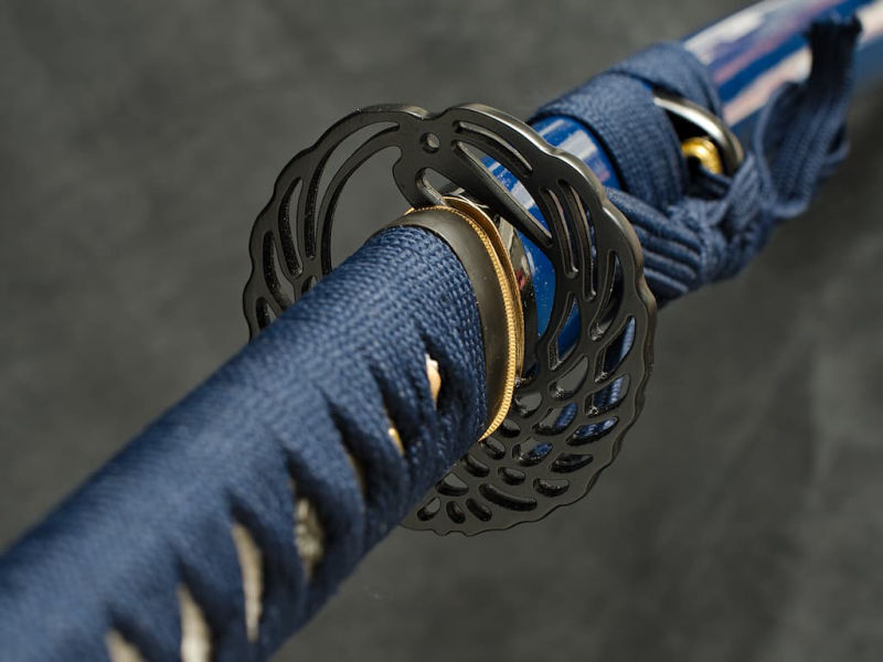 Katana "Hoshizora" (星空 starry sky), Damascus forge, genuine hamon #Terressens Katana "Hoshizora" (星空 starry sky), Damascus forge, genuine hamon #Terressens