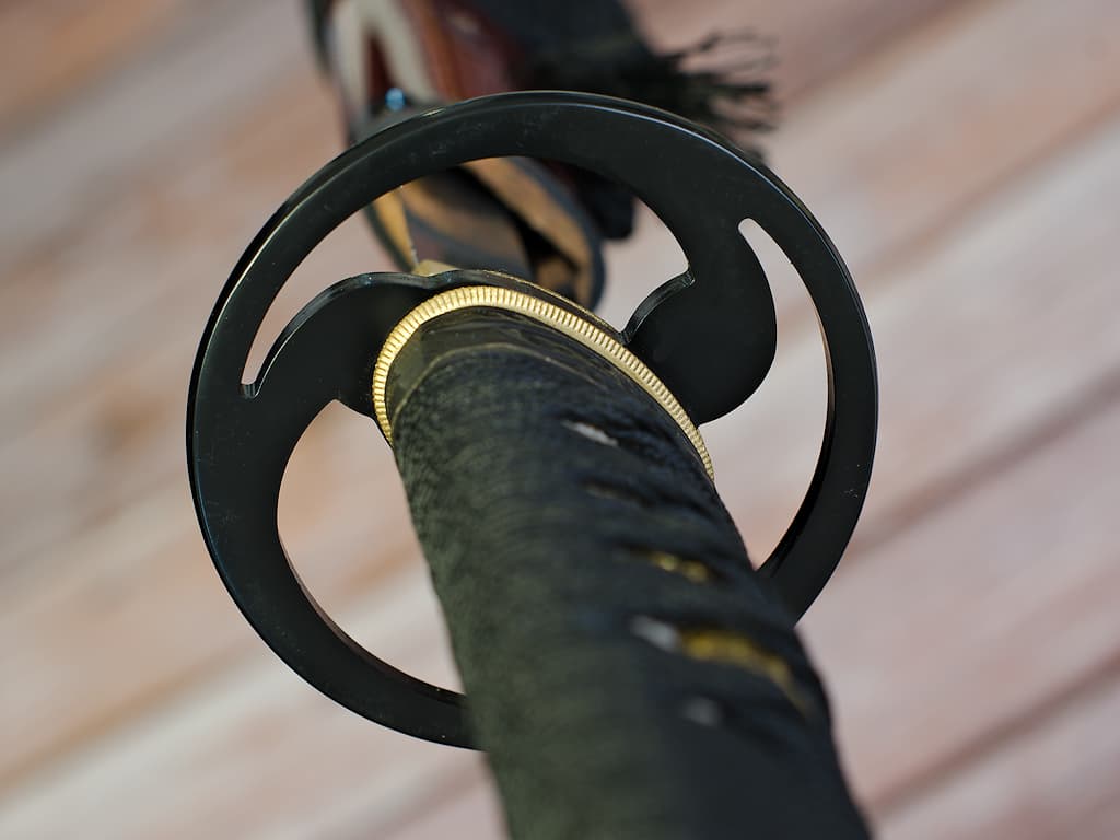 Katana "Kouryuu" (興隆, flowering, blossoming, growth, development), bamboo and hummingbird decoration, Soshu Kitae forge, real hamon, hand sharpening #Terressens Katana "Kouryuu" (興隆, flowering, blossoming, growth, development), bamboo and hummingbird decoration, Soshu Kitae forge, real hamon, hand sharpening #Terressens