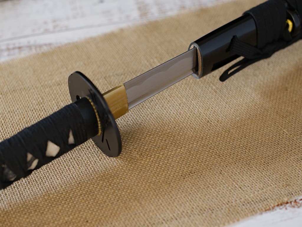 "Saruta-hiko" (猿田彦), iaïto (iaitō, unsharpened training katana), 3 blade lengths #Terressens "Saruta-hiko" (猿田彦), iaïto (iaitō, unsharpened training katana), 3 blade lengths #Terressens