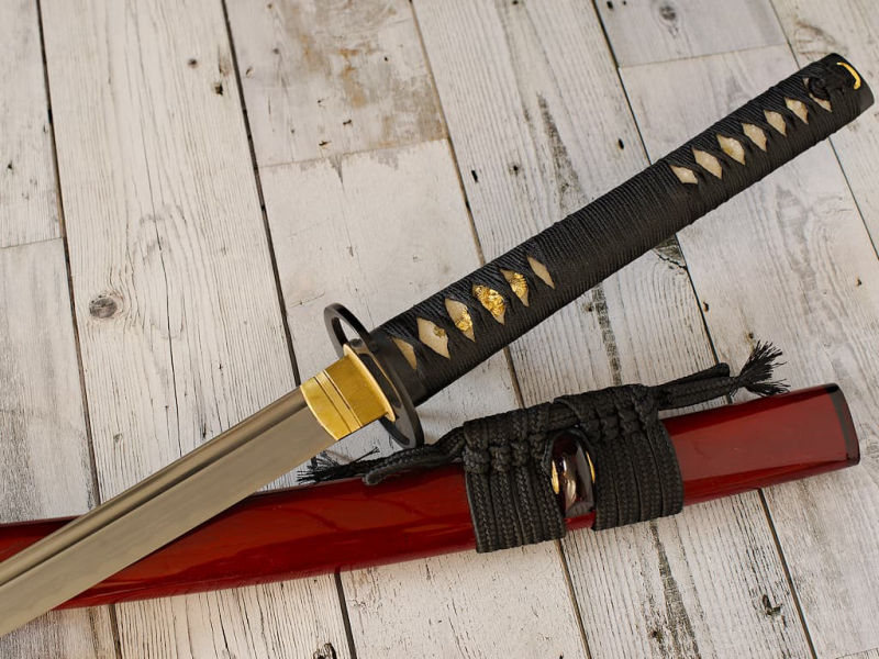 Sharpened Katana "Kirinketsu" (麒麟血 dragon blood), Soshu Kitae, selective tempering #Terressens Sharpened Katana "Kirinketsu" (麒麟血 dragon blood), Soshu Kitae, selective tempering #Terressens