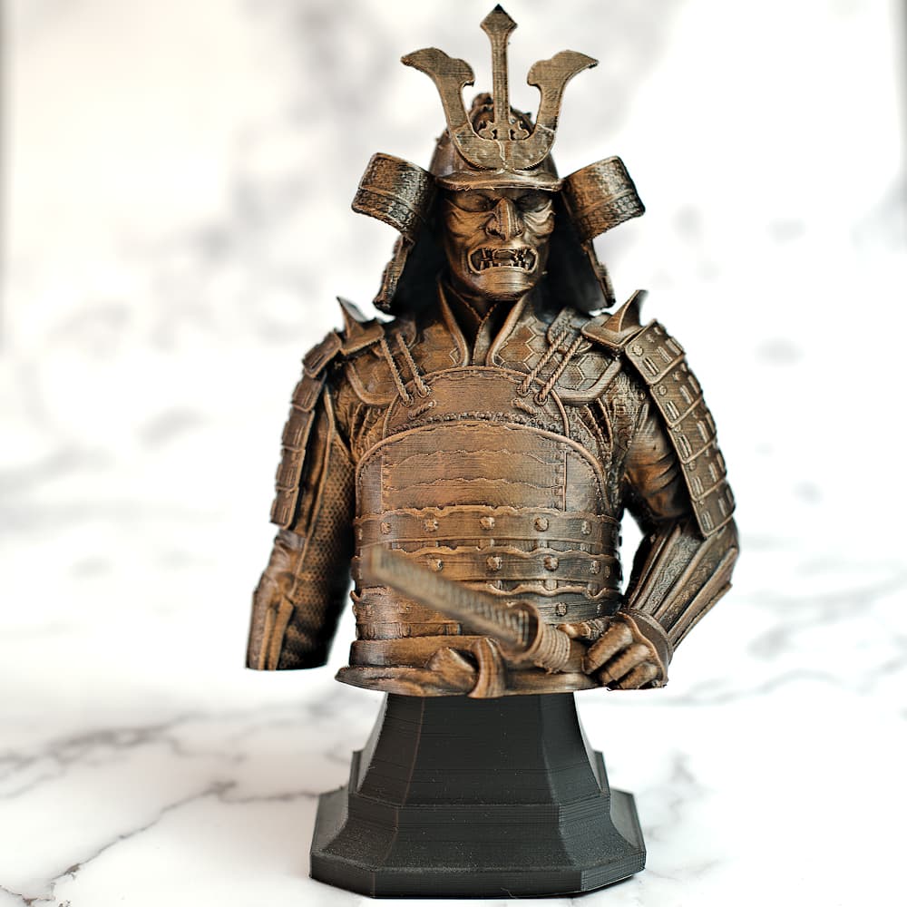 Samurai bust with katana #Terressens