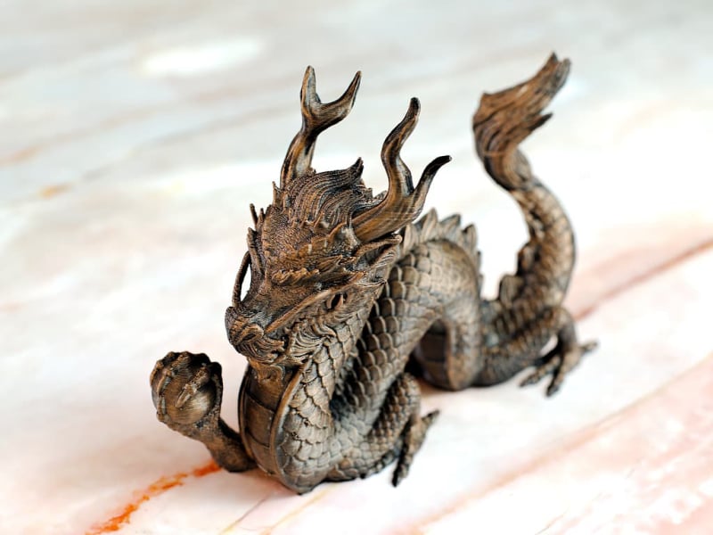 Tianlong Celestial Dragon Statuette #Terressens Tianlong Celestial Dragon Statuette #Terressens