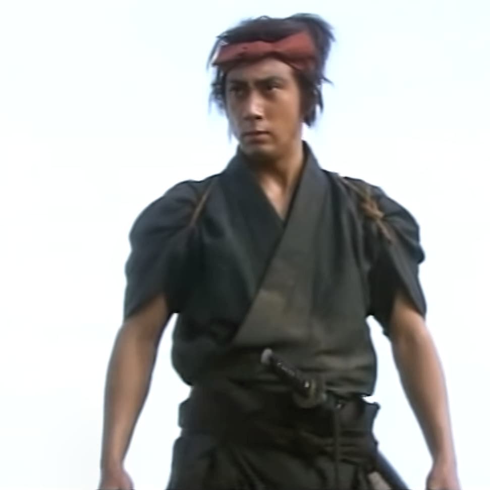 Miyamoto Musashi 宮本 武蔵, from the film "Samurai 3: Duel at Ganryu Island" (1956)