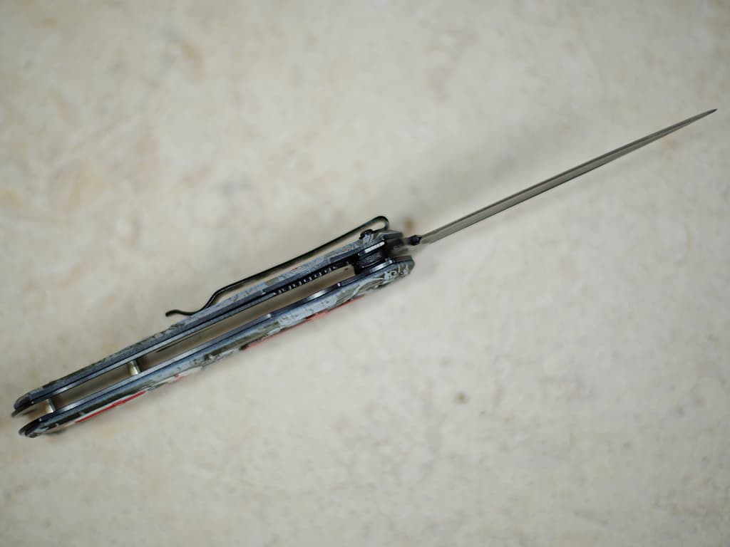 Letter opener Templar sword red scabbard Templar knife "Blanc manteau" #Terressens